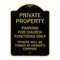Signmission Parking for Church Functions Others Towed Owners Expense Alum Sign, 24" L, 18" H, BG-1824-23446 A-DES-BG-1824-23446 - alternate 1